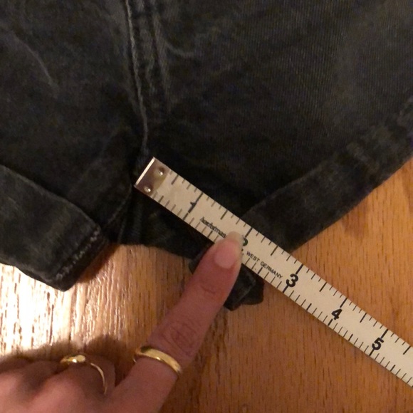 Black denim shorts - Picture 7 of 7